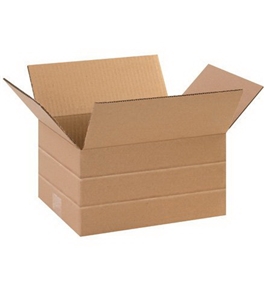 11 1/4" x 8 3/4" x 6" Multi-Depth Corrugated Boxes (Bundle of 25)