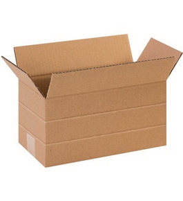 12" x 6" x 6" Multi-Depth Corrugated Boxes (Bundle of 25)