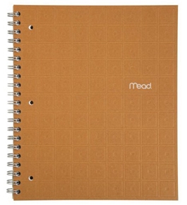 Mead Recycled Notebook, 1-Subject, 80-Count, College Ruled, Terra Cotta (72439)