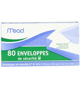 Mead Security Envelopes, 80 Count 75212