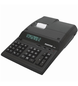 Monroe 8130 Black Heavy Duty Desktop Printing Calculator