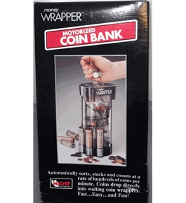 Motorized Coin Bank Money Wrapper