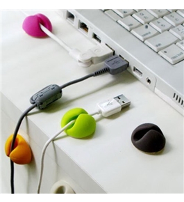 Multi-purpose Cable Clips, Multiple Color Options, Great Value, 6pcs/package