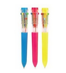 NINGBO Ten Color Retractable Pen - Retro Pen