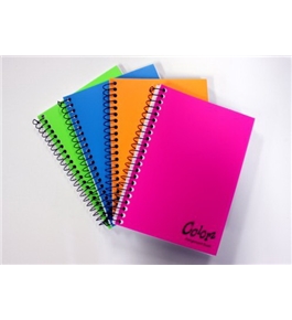 Norcom Colorz 3-Subject Notebook, Wide Ruled, 10.5 x 8 Inches, 4 Assorted Colors, 138-Count, 1 Notebook per Order, Color May Vary (77385-9)