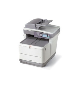 Okidata C3530N Color Laser Fax Copier Printer & Scanner with Network Card