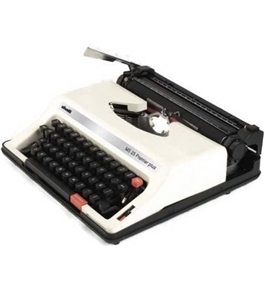 Olivetti MS25SP Model MS 25 Premier Plus Portable English/Spanish Manual Typewriter (12667X), 44 Keys