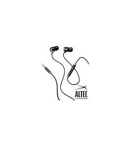 Original Altec Lansing 3.5mm Muzx Ultra Headphones with Inline Mic and iPhone Control Black MZX606CG for Apple tablet