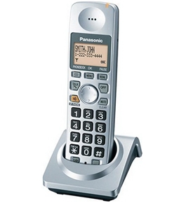 Panasonic KX-TGA101S Extra Handset with Charger for KX-TG1032S, KX-TG1033S, KX-TG1034S Cordless Phones, Silver