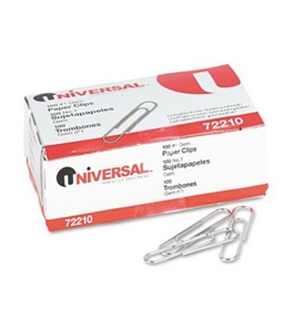 Paper Clips Smooth Finish No. 1 Silver 100/Box