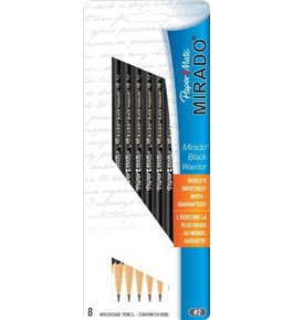 Paper Mate Mirado Black Warrior Cedar Pencils, 8 #2 Pre-Sharpened Pencils(58494)