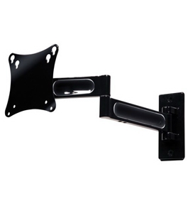 Peerless PA730 Articulating Wall Mount for 10 to 22 inches Displays Black