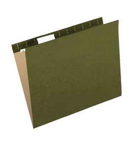 Pendaflex Standard Green, Letter size, 5 Tab, Reinforced Hanging File Folder (4152-1/5), 25 per Box