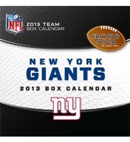 Perfect Timing - Turner 2013 New York Giants Box Calendar (8051112)