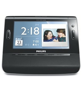 Philips USA AJL308 Clock Radio with 7-Inch TFT LCD Color Display and USB/SD Card Slot
