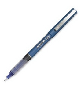Pilot Precise V7 Stick Rolling Ball Pens, Fine Point, Blue Ink, Dozen Box (35349)