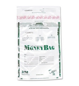 PMC58019 Biodegradable Plastic Money Bags Tamper Evident
