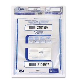 PMC58053 20 x 20 Triple Layer Tamper Evident Protection Deposit Bags