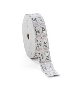 PMC59005 Generations Consecutively Numbered Double Ticket Roll - White