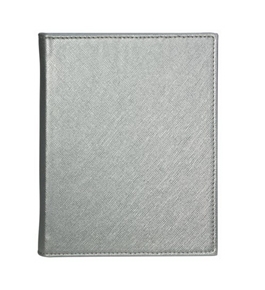POST Photo Brag Book, Saffiano Silver, 5 x 6.5-Inch