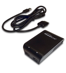 PowerLine Dual Hi-Power Adapter with 6 Foot Charge/Sync Cable for iPod/iPhone/iPad (90342)