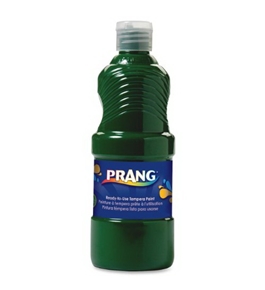 Prang Ready to Use Liquid Tempera Paint, 16 Ounce Bottle, Green (21604)