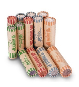 Preformed Coin Sorter Rolls Wrappers by Royal Sovereign (Qty 216)