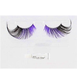 Purple Moon Feathered, Glamour Eyes Halloween Costume Eyelashes Accessory