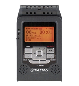 PYLE-PRO PPR80 Digital Portable Stereo Voice Recorder with Built-In 2 GB Flash Memory