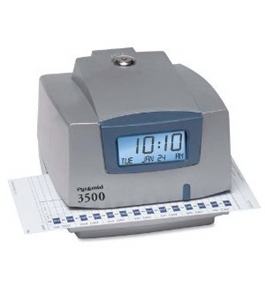 Pyramid M3500 Electronic Document Time Recorder - Card Punch/StampUnlimited Employees