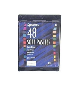Quartet Alphacolor Soft Square Pastels, Multi-Colored, 48 Pastels per Set (148007)
