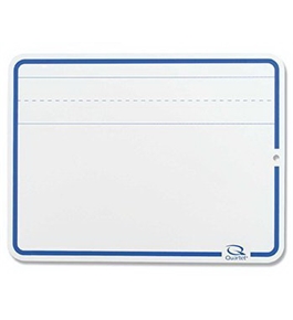 Quartet Education Dry Erase Lap Board with ComforTech Marker, Lined, 9 x 12 Inches (B12-900972A)