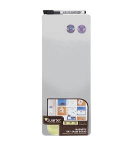 Quartet Magnetic Dry-Erase Board Tile, 5.5 x 14 Inches, Frameless, Assorted Colors (85401)