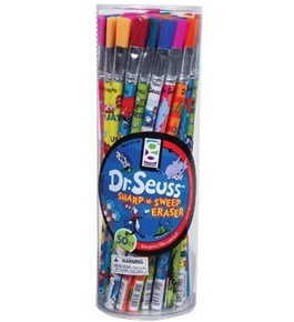Raymond Geddes Dr. Seuss, Sharp'N Sweep Erasers, 50 per tub, Assorted (67129)