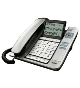 RCA 1113 Corded Speakerphone with Large Buttons, Tilt Screen and Caller ID