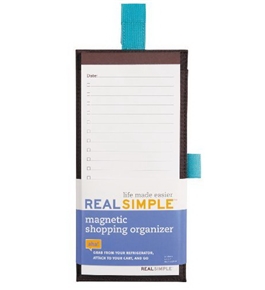 Real Simple Notepad Shopping Organizer, Brown (57037)