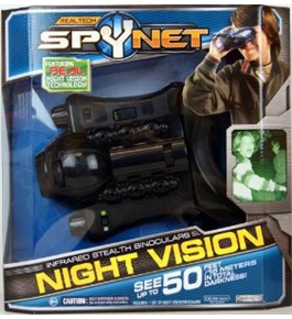 Real Tech Spy Net Infrared Stealth Night Vision Binoculars - See Up to 50 Feet In Total Darkness