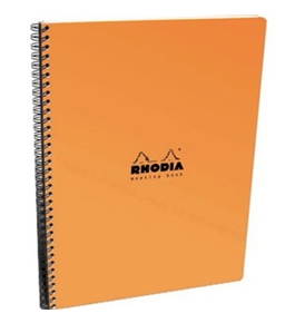Rhodia Meeting Notebook 9x11.75 Orange