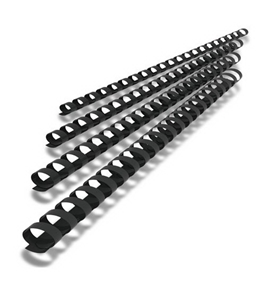 1-1/2" Plastic Black Binding Comb 320 Sheet Capacity 50 Pack