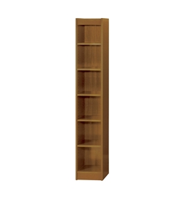 Safco 6-Shelf Veneer Baby Bookcase, 24-Inch W, Medium Oak [Kitchen]