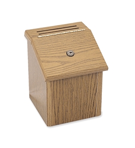 Safco Wood Locking Suggestion Box