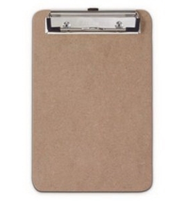 Saunders Recycled Hardboard Clipboard with Low Profile Clip, Memo Size, (5.75 inch x 9.5 inch, 1 Clipboard (05510)