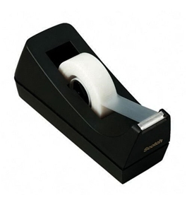 Scotch Desk Tape Dispenser, 1in. Core, Black