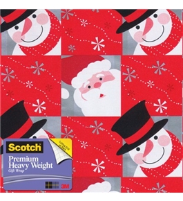 Scotch Gift Wrap, Snowflaked Pals Pattern, 25-Square Feet, 30-Inch x 10-Feet (AM-WPSP-12)