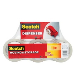 Scotch Mailing and Storage Tape 3650-6BD, 1.88 Inches x 54.6 Yards, 6-Pack