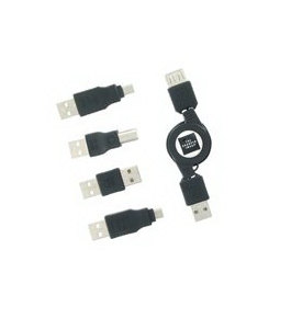 Sharper Image Universal Retractable USB Cable Kit