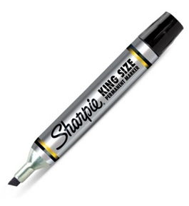 Sharpie King Size Permanent Marker, 1 Black Marker (15101PP)