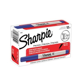 Sharpie Ultra Fine Point Permanent Markers, 12 Blue Markers(37003)
