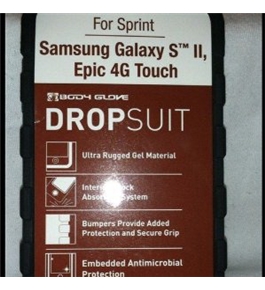 Sprint Samsung Galaxsy Sii S2 Epic 4g Touch Soft Silicone Dropsuit Case