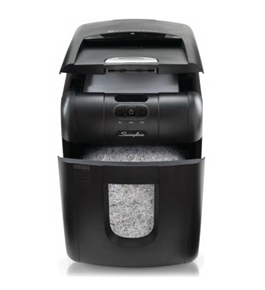 Stack-and-Shred™ 100M Hands Free Shredder, Micro-Cut, 100 Sheets, 1-2 Users